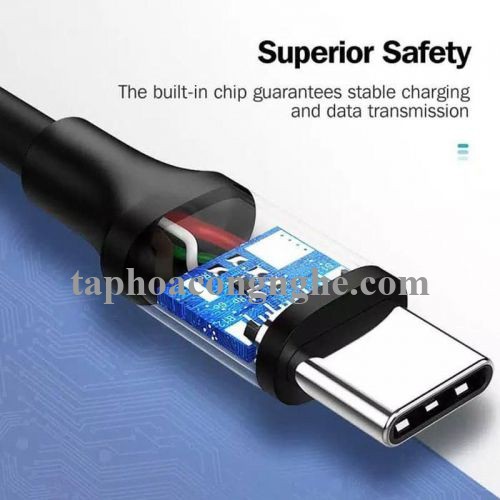 Ugreen 60788 3M 60W usb type C 2.0 cáp sạc và truyền dữ liệu màu đen từ máy tính ra điện thoại US286 30060788